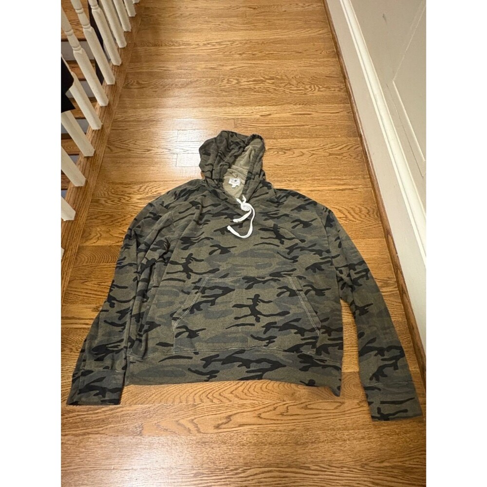 Sundry Camo Pullover Hoodie Size 4 (XL) Soft Lounge Made in USA
